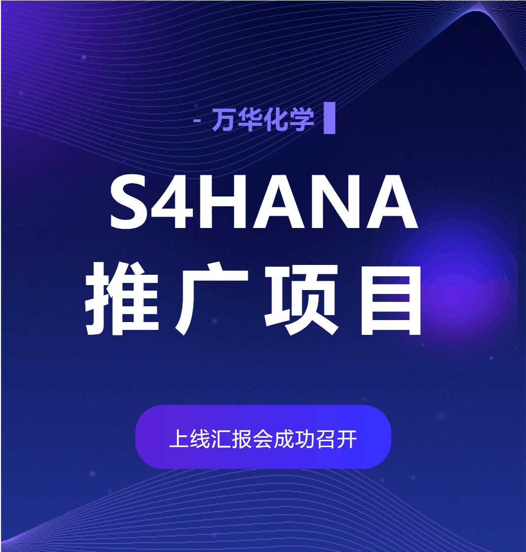 普菲特信息 | 萬華S4HANA推廣項目上線匯報圓滿召開！